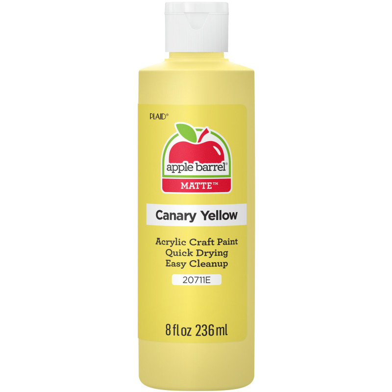 Acrylic Paint Matte, 8oz., Canary Yellow