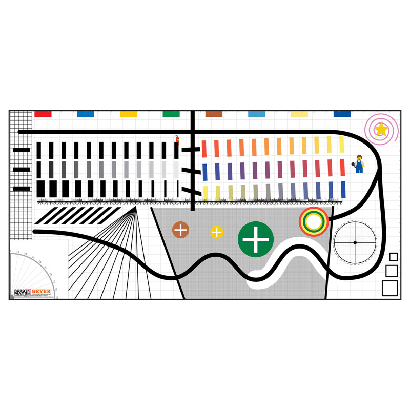 Robotics Challenge Mat - General Skills Mat, FLL Size