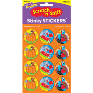 Fall Friends/Pumpkin Stinky Stickers®, 48 unidades