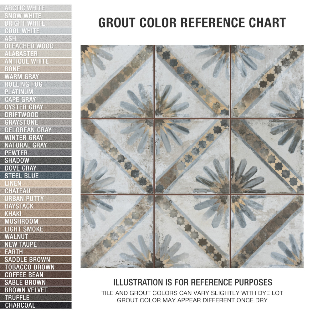 Harmonia Kings Marrakech Blue 13 in. x 13 in. Ceramic Floor and Wall Tile