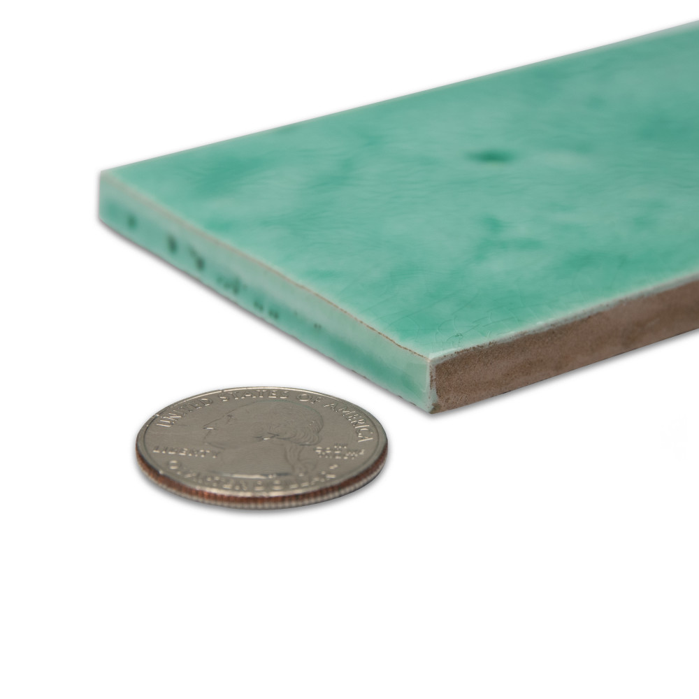 Menorca Aqua 2-1/2 in. x 12-7/8 in. Ceramic Wall Tile