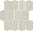 Minke White 12×12 Losanga Mosaic Matte