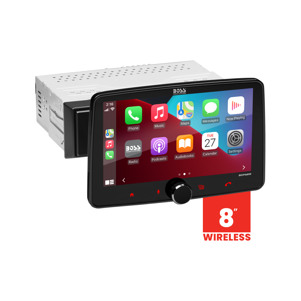 BOSS Audio Systems BCPA8W Car Stereo Wireless Apple CarPlay & Android