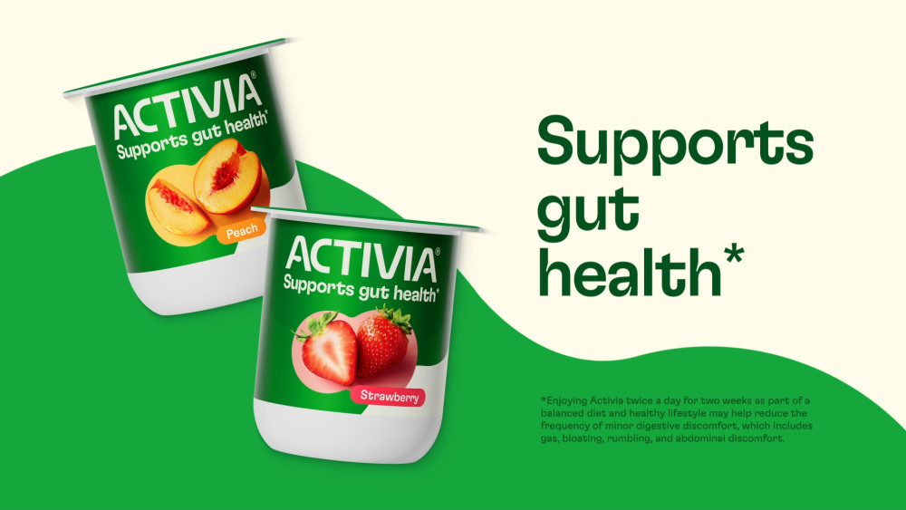 thumbnail video image 2 of Activia Peach Low Fat Probiotic Yogurt Cups, Helps Support Gut Health, 4 oz, 4 Count, 2 of 15