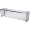 46-inch Servewell® stainless steel single-deck overshelf with acrylic panel cafeteria guard