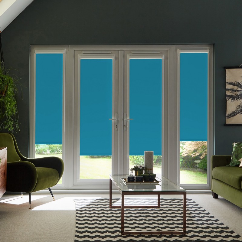 Acacia Blackout Teal Roller Blind