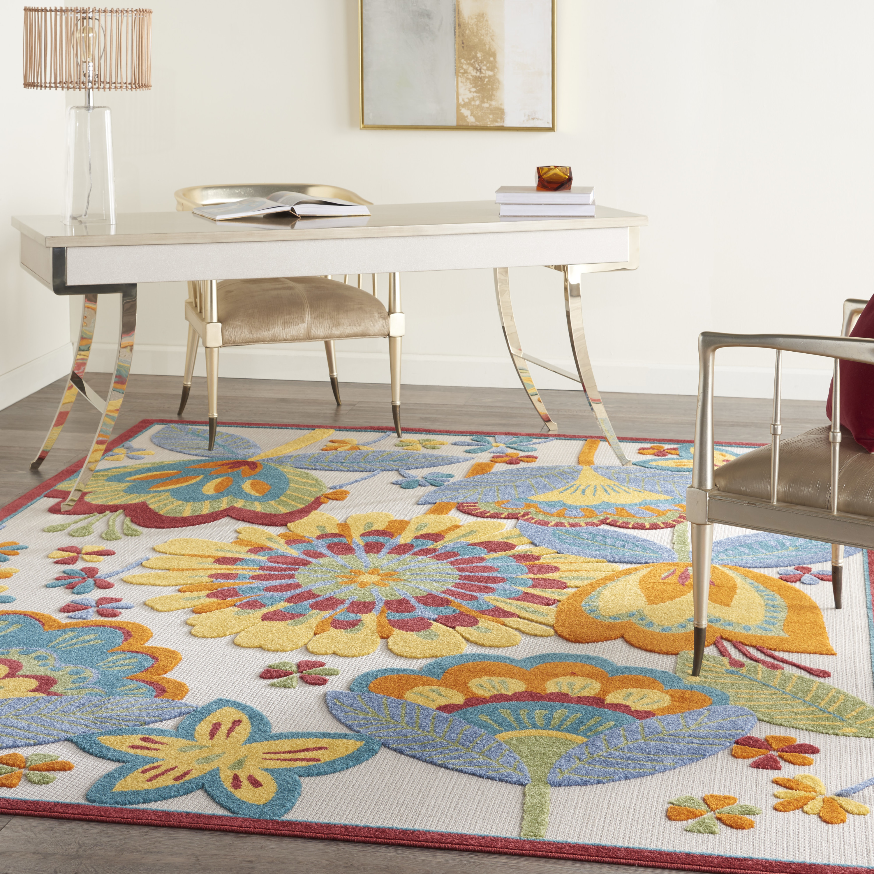 Nourison Aloha 7' x 10' Multicolor Contemporary Rug