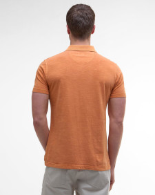 Pigment Dye Slub Polo Shirt Sunset Haze