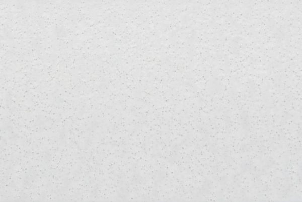 White acoustic ceiling tile with small gray speckles, mounted flush overhead, forming a continuous textured ceiling surface in a softly lit interior with even diffuse lighting and no visible fixtures.