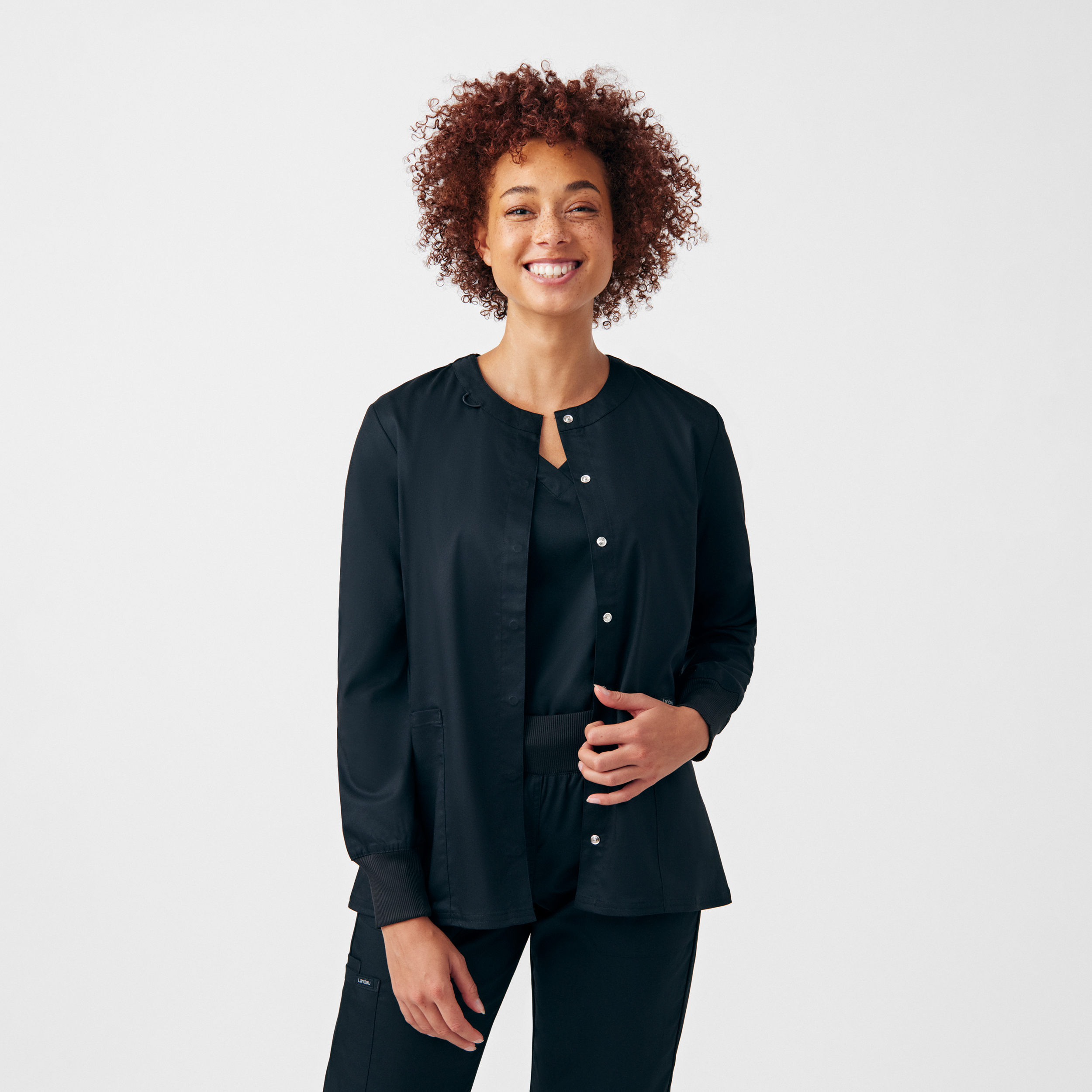 Landau ProFlex Women&#39;s 3&#45;Pocket Scrub Jacket-Landau