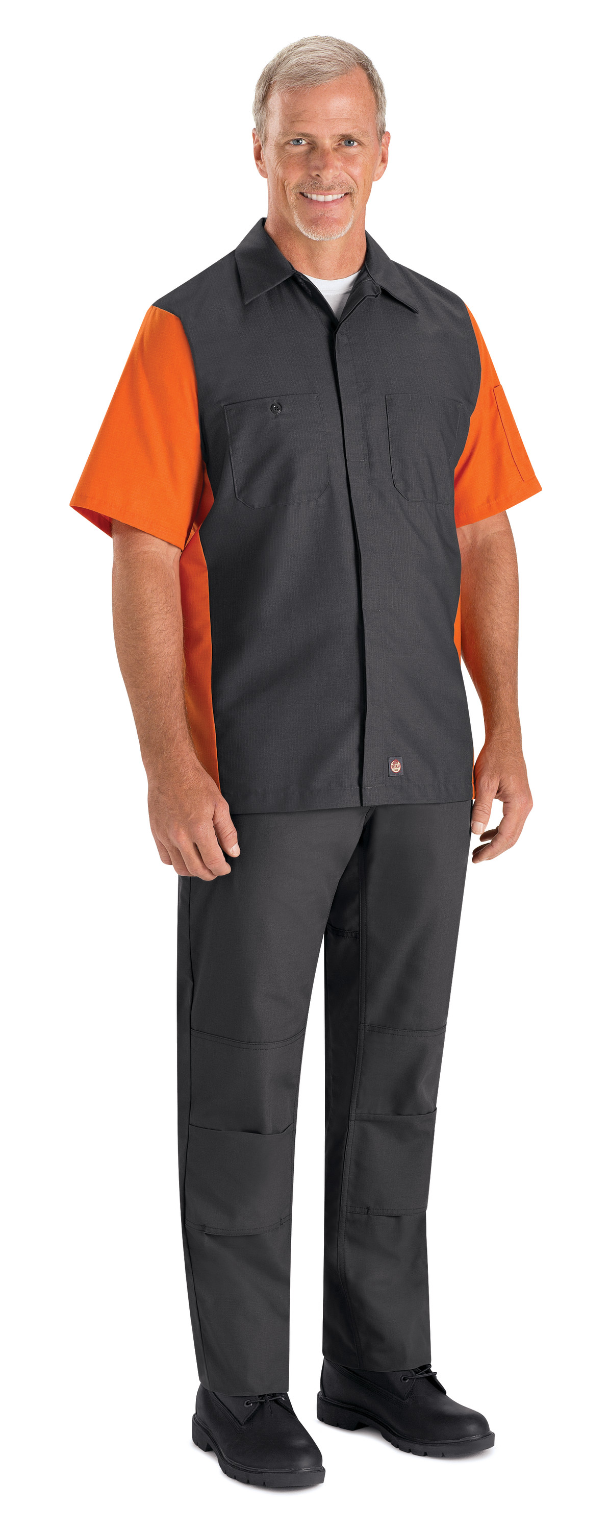 Camisa de hombre Red Kap manga corta bicolor - Imagen 21 de 29