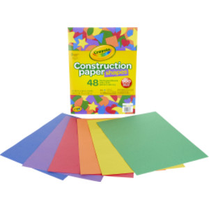 Construction Paper Shapes, 48 Perforated Sheets, Over 900 Shapes