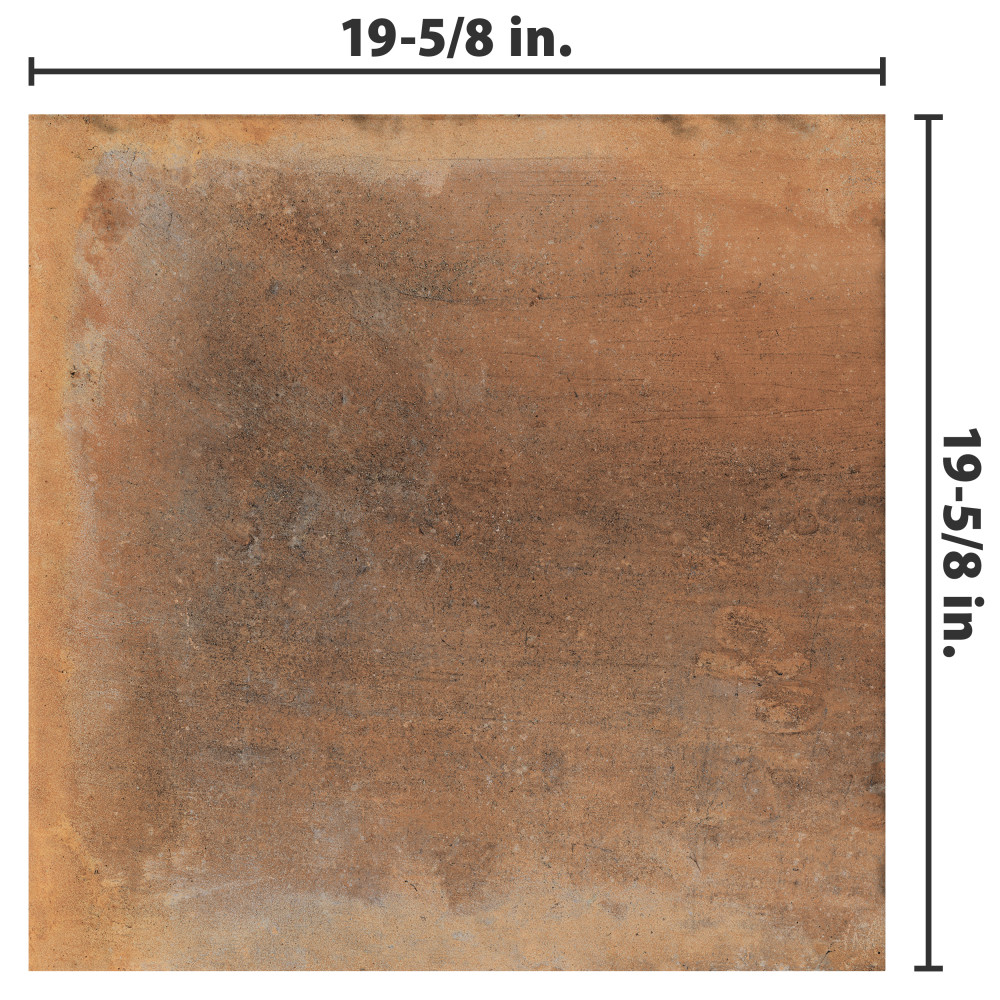 Adobe Terra 19-5/8 in. x 19-5/8 in. Porcelain Floor and Wall Tile