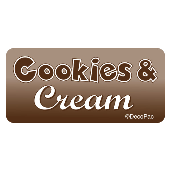 Cookies & Cream Promotional Label