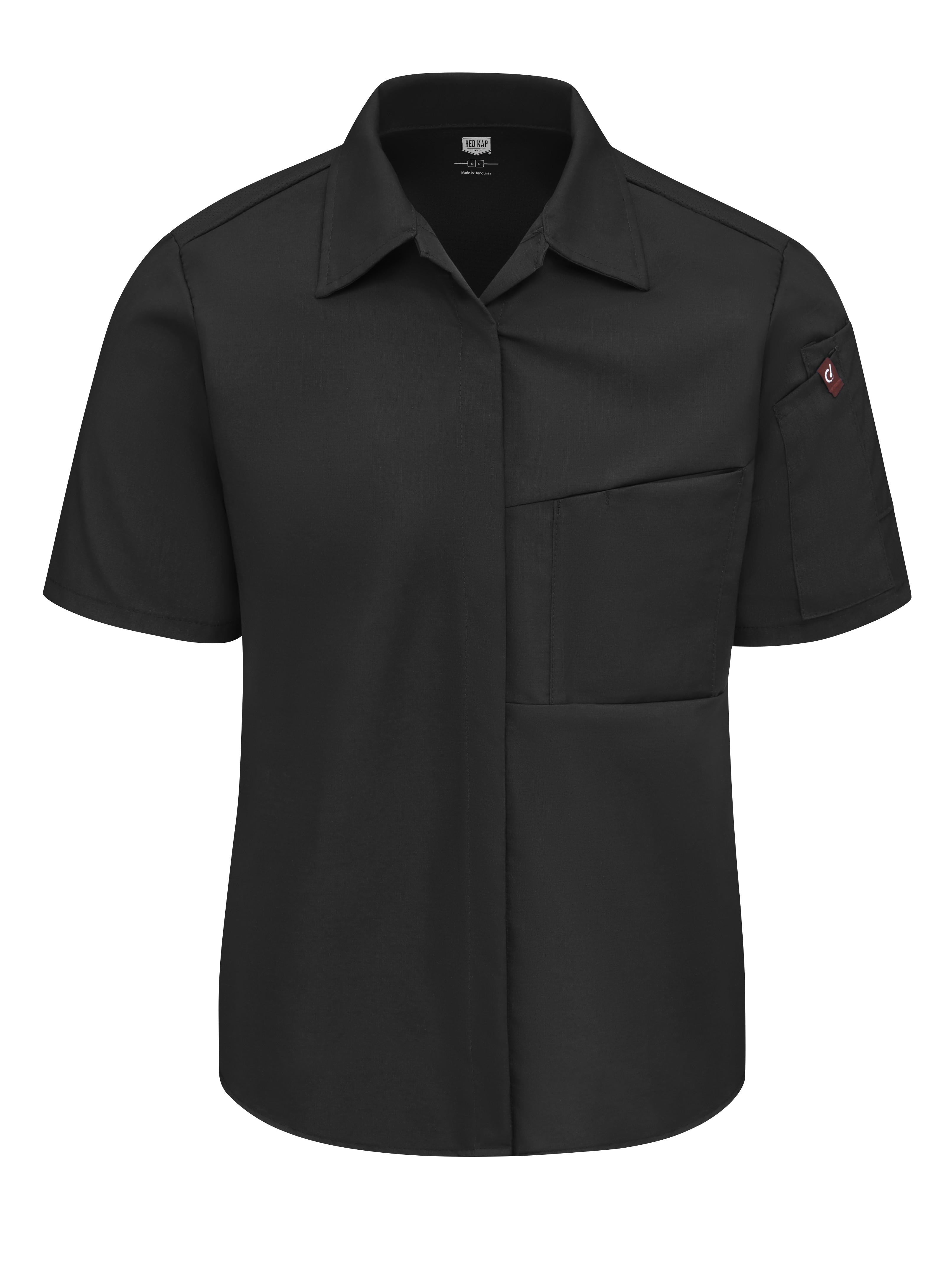 Women‘s Airflow Cook Shirt with OilBlok-Red Kap