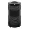 Rubbermaid Commercial, Classics, Open Top, 25 gal, Metal, Black, Round, Receptacle