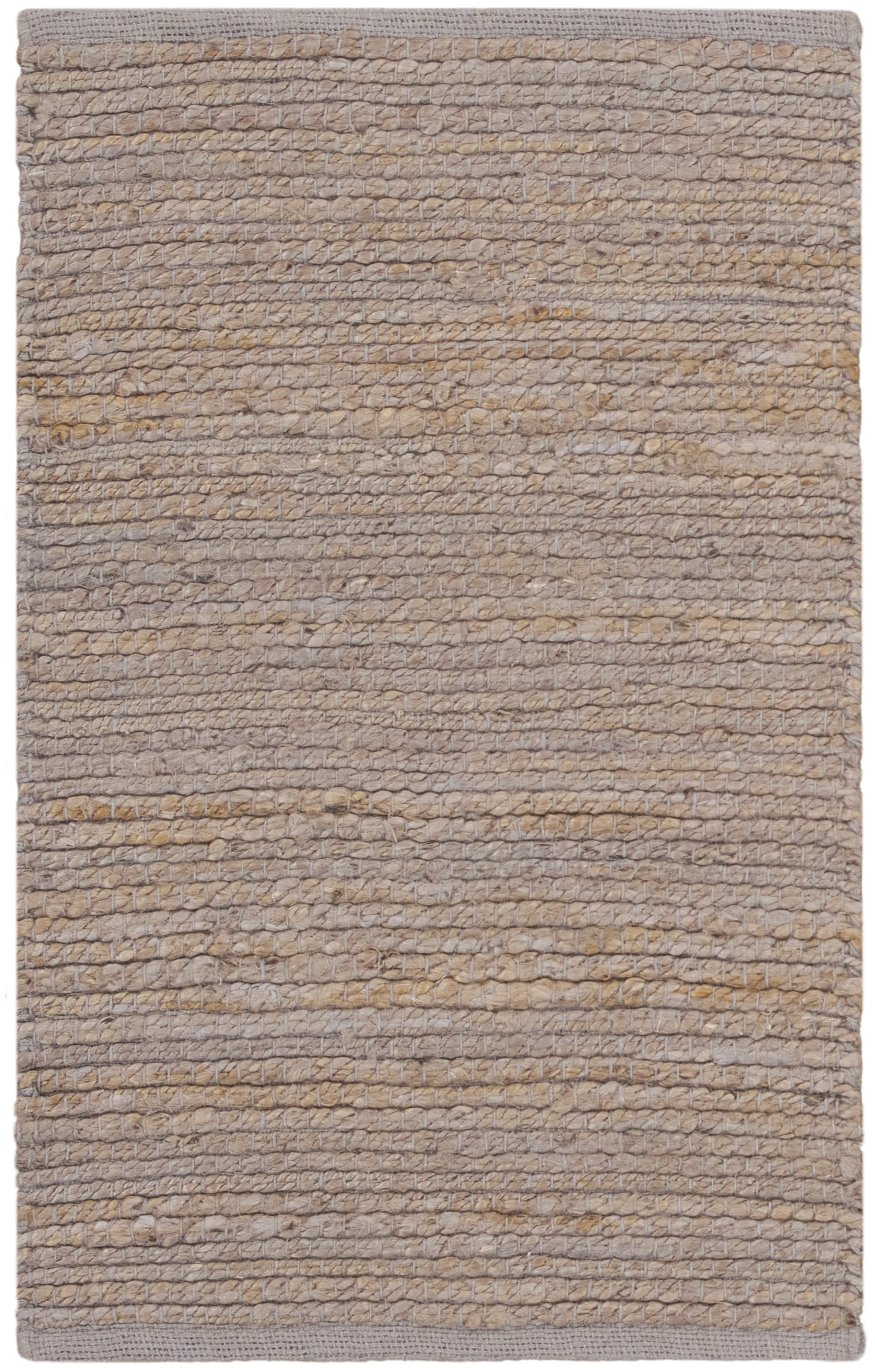 Nourison Natural Jute 3' x 5' Grey Farmhouse Indoor Rug