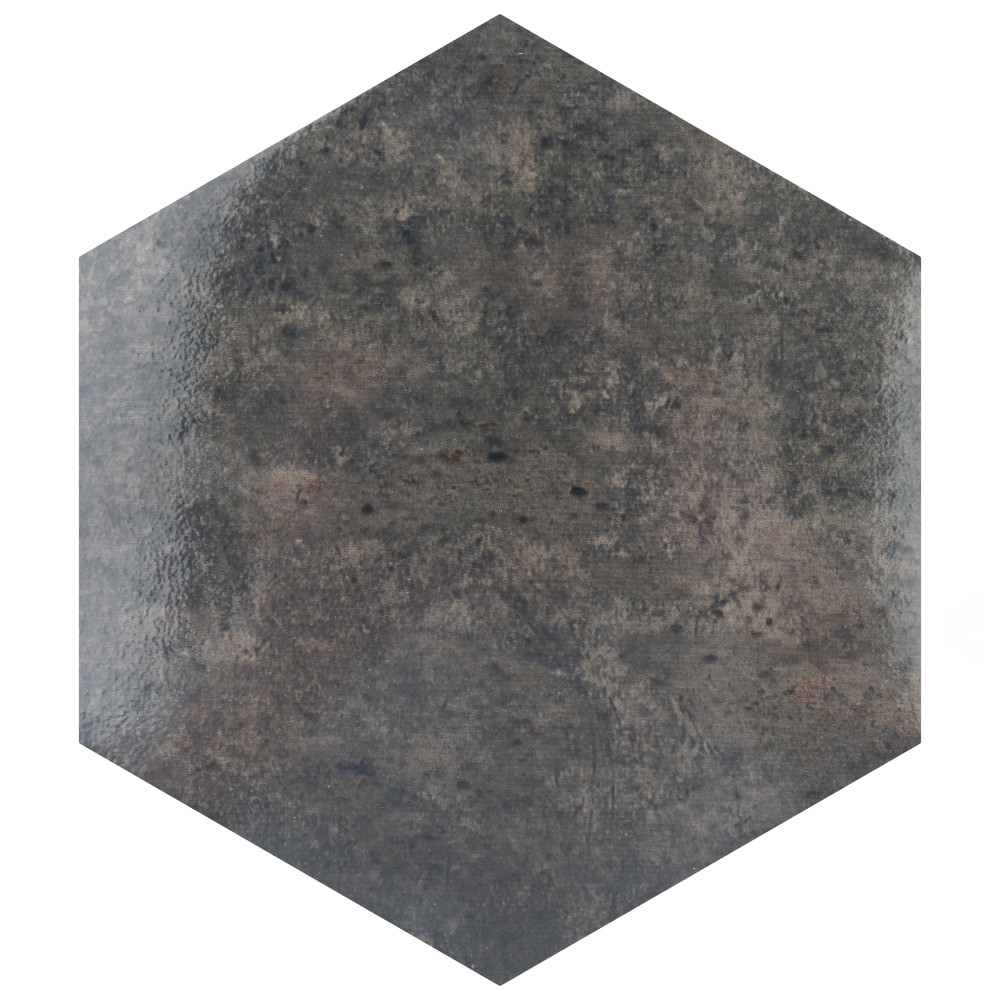 Sample – Capri Hex Nero Porcelain Floor and Wall Tile