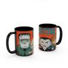 Little Monsters 15 ounce Coffee Mug and Spoon, Frankenstein and Friends