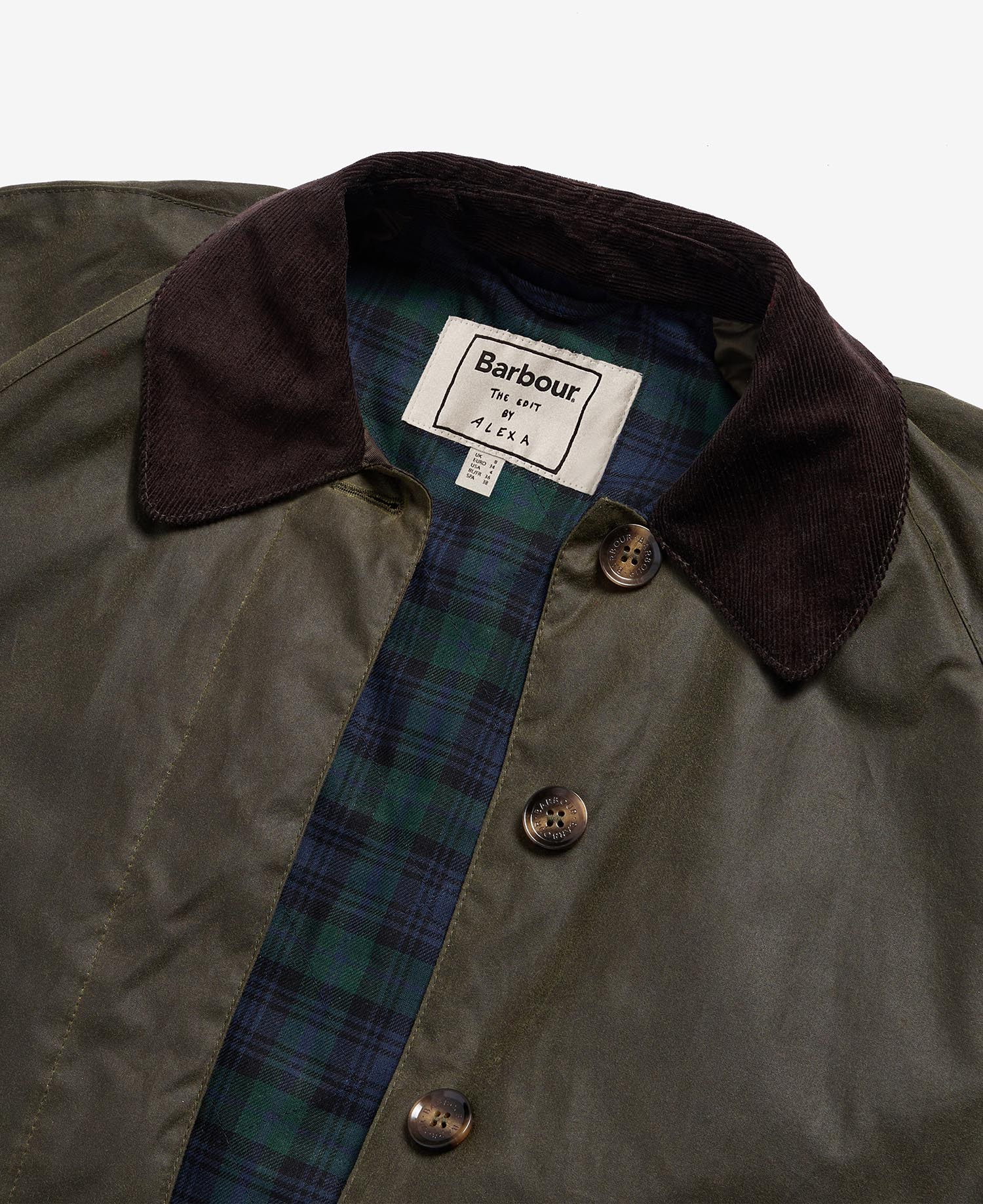 Barbour The Edit by Alexa Dorothy Waxed Jacket image number 6