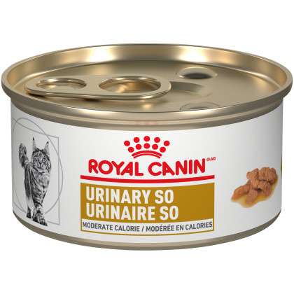 Royal Canin Veterinary Diet Feline Urinary SO Moderate Calorie Morsels In Gravy Canned Cat Food