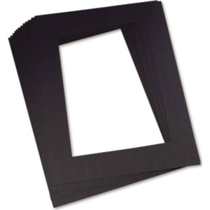 Pre-Cut Mat Frames, Black, 12" x 18", 12 Frames