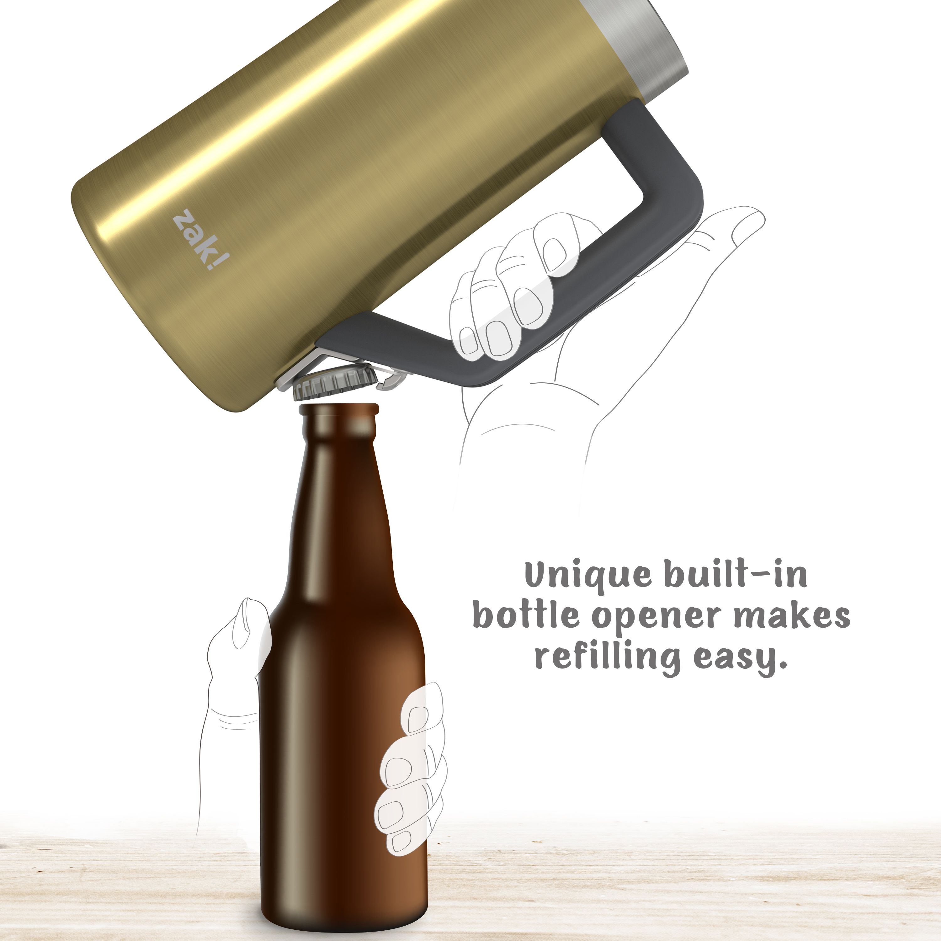 Creston 25 ounce Vacuum Insulated Stainless Steel Tumbler, Gold slideshow image 5 Creston 25 ounce Vacuum Insulated Stainless Steel Tumbler, Gold slideshow image 5