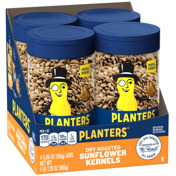 PLANTERS(r) Sunflower Kernels . C1RP - Front Right Pallet/Display (Hi Res)