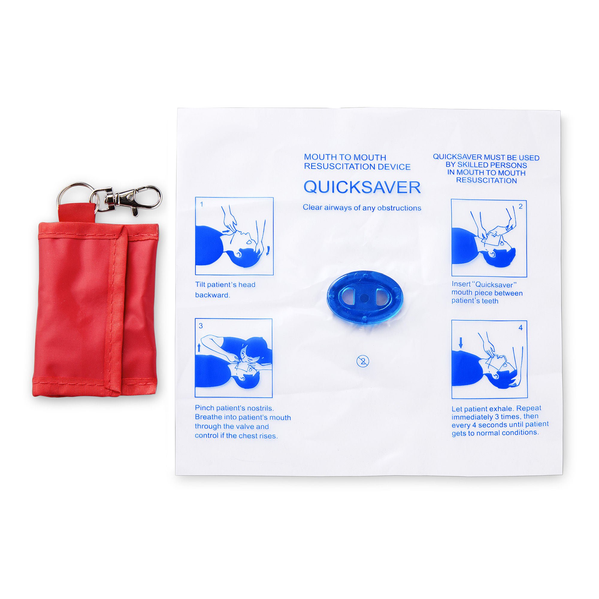 MedSource International SHIELD, CPR W/KEY CHAIN POUCH