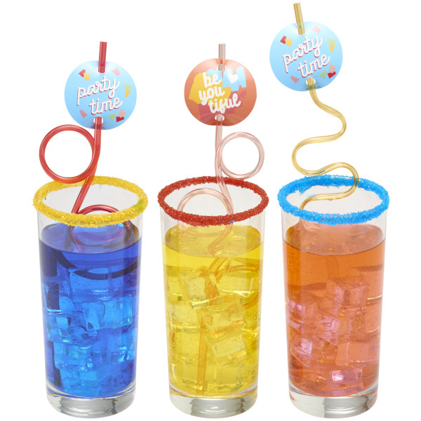 Happy Birthday Straws Cake Kit