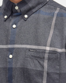 Dunoon Tailored Long-Sleeved Shirt Graphite