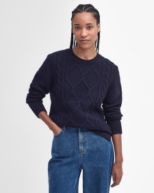 Burne Argyle Crew Neck Jumper 
