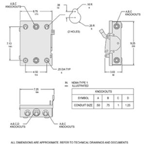 Square D (Schneider Electric) D221N General Duty Safety Switch, Fusible ...