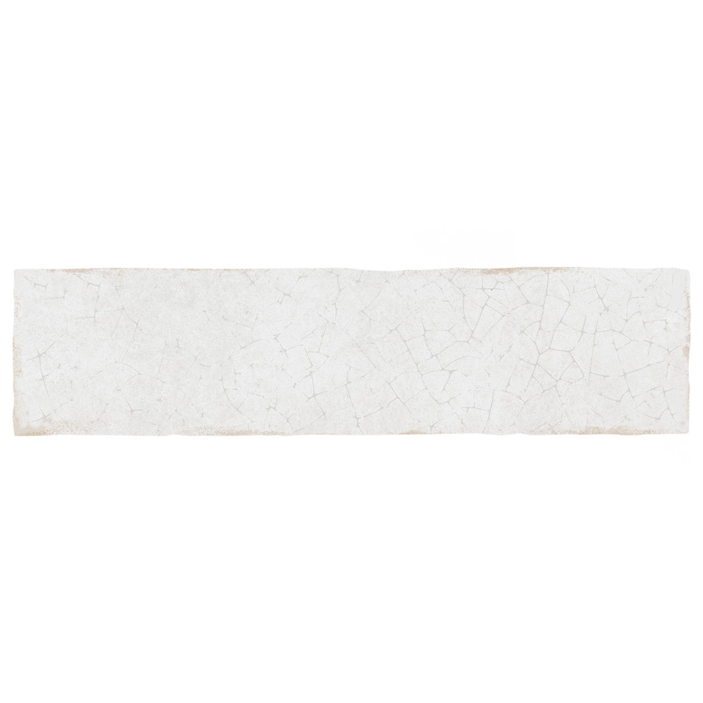 Crackle White 2-7/8 in. x 11-7/8 in. Ceramic Wall Tile