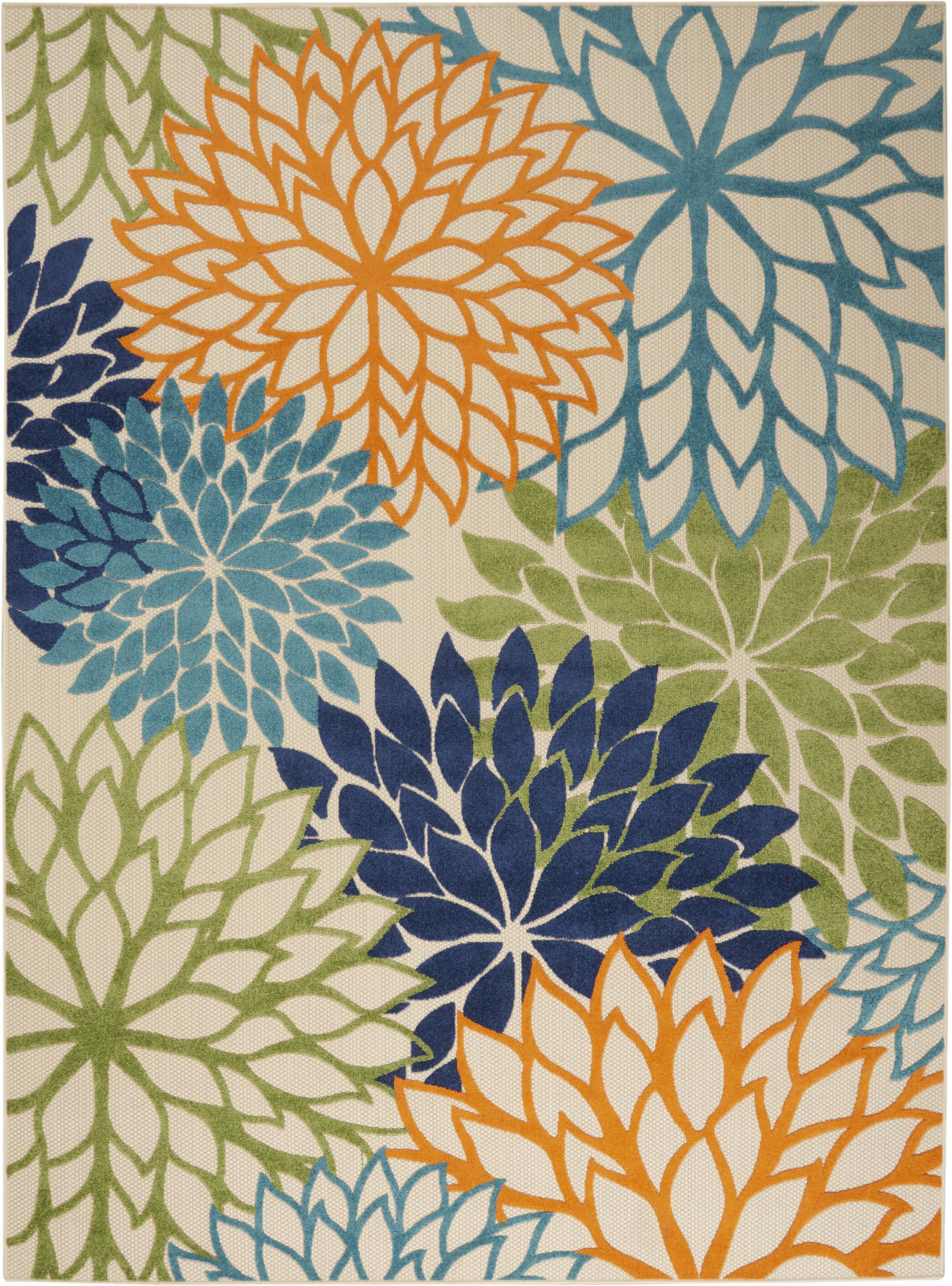 Nourison Aloha 7' x 10' Multicolor Tropical Rug