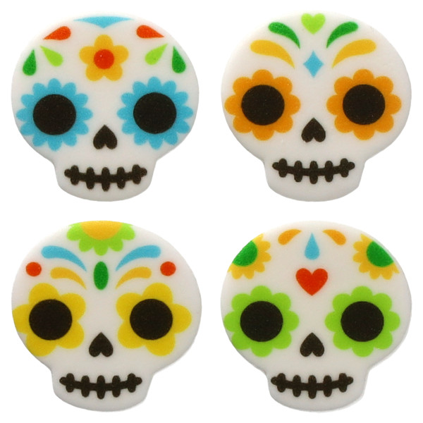 Day of the Dead - Red 3 Free Sweet Décor® Edible Decorations