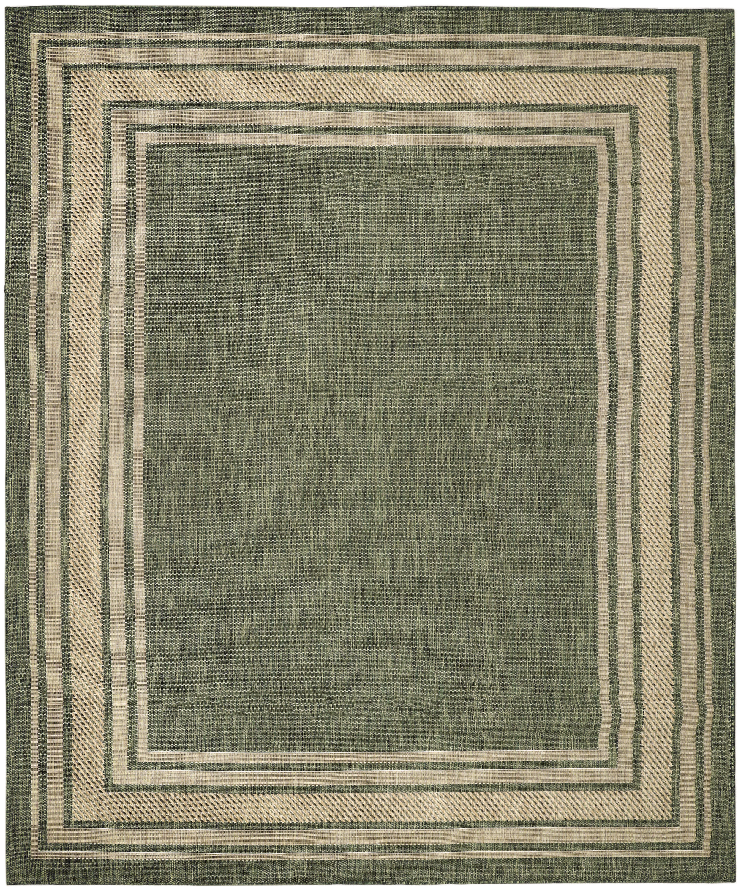 Nourison Horizon Indoor/Outdoor 8' x 10' Green Modern Rug