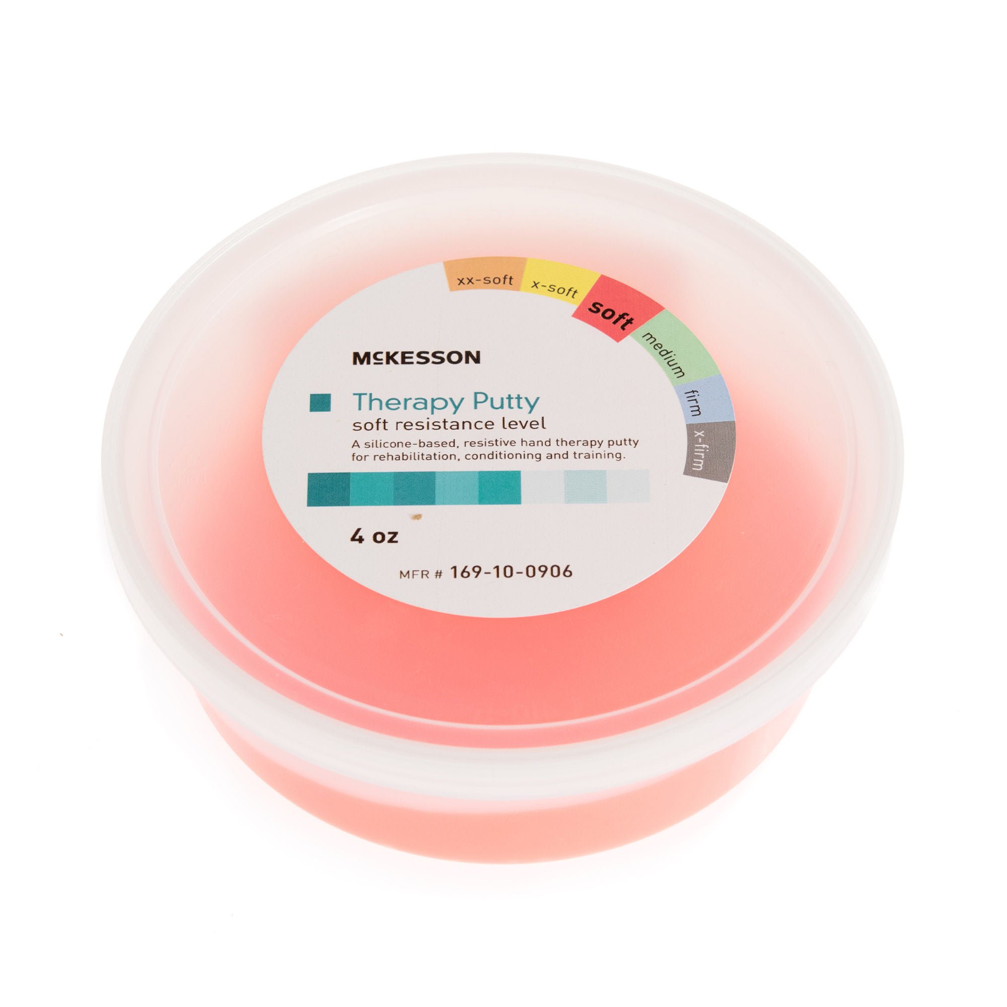 McKesson Therapy Putty, Red, Soft, 4-ounce Container