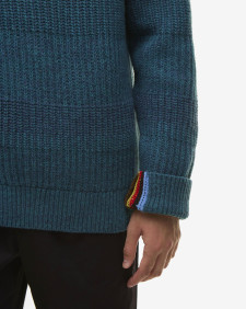 Paul Smith loves Barbour Saddle Crew Neck Jumper Rosette Blue