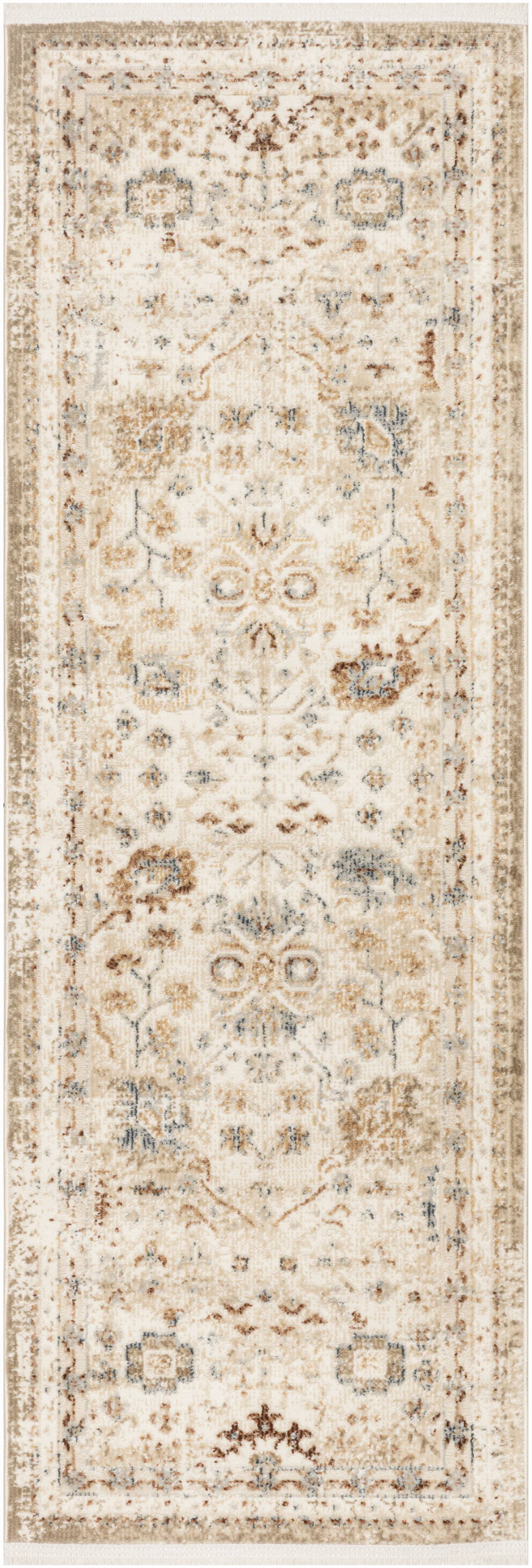 Nourison Pardis 2' x 6' Ivory Rust Vintage Indoor Rug
