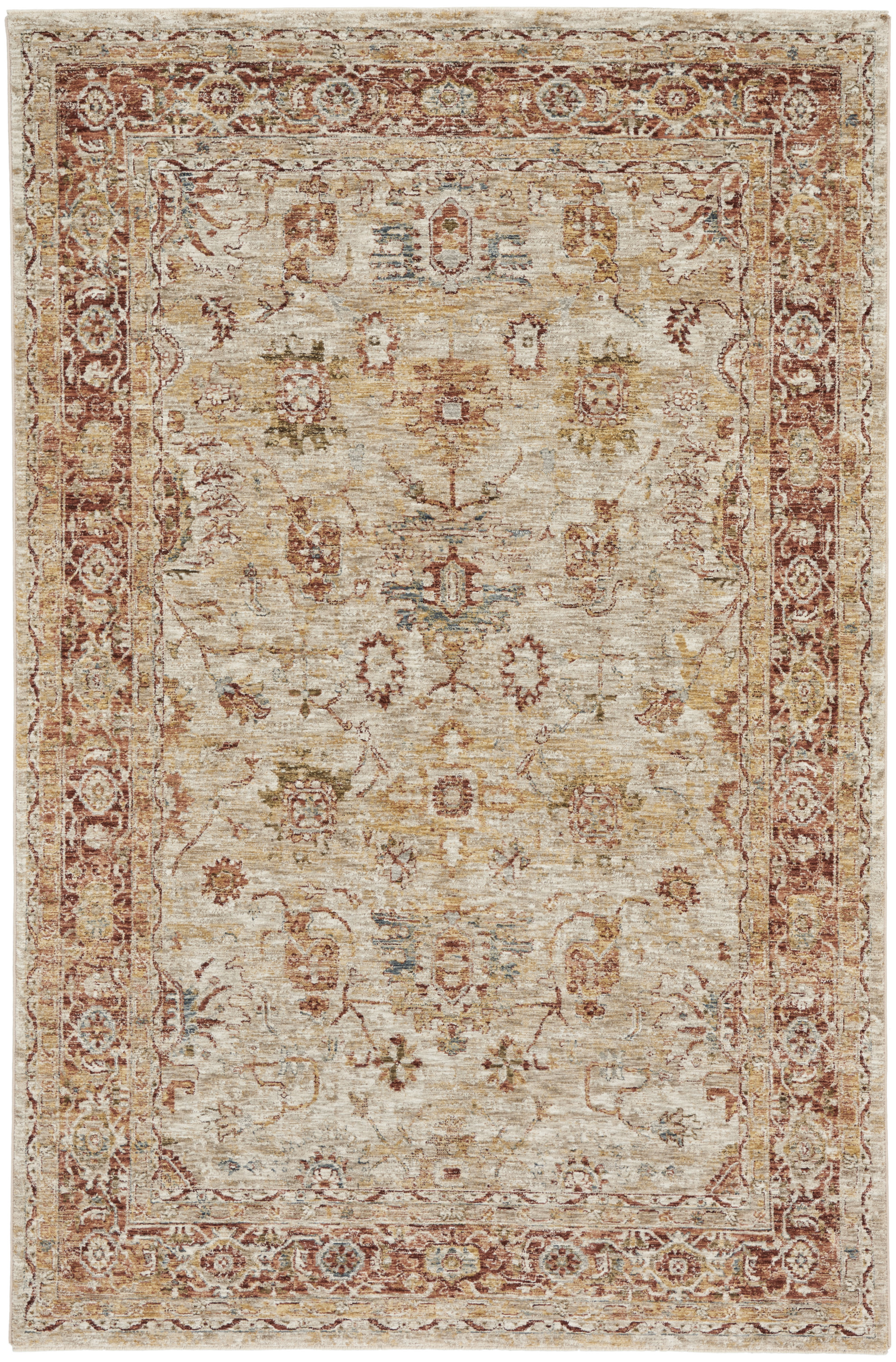 Nourison Sahar 3'11" x 5'11" Ivory Persian Indoor Rug