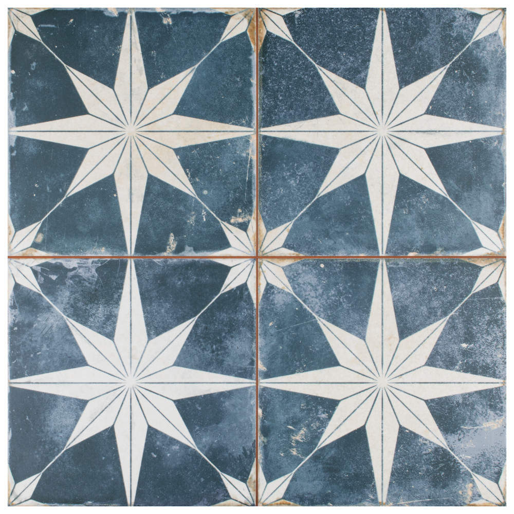 Kings Star Sky 17-5/8 in. x 17-5/8 in. Ceramic Floor and Wall Tile