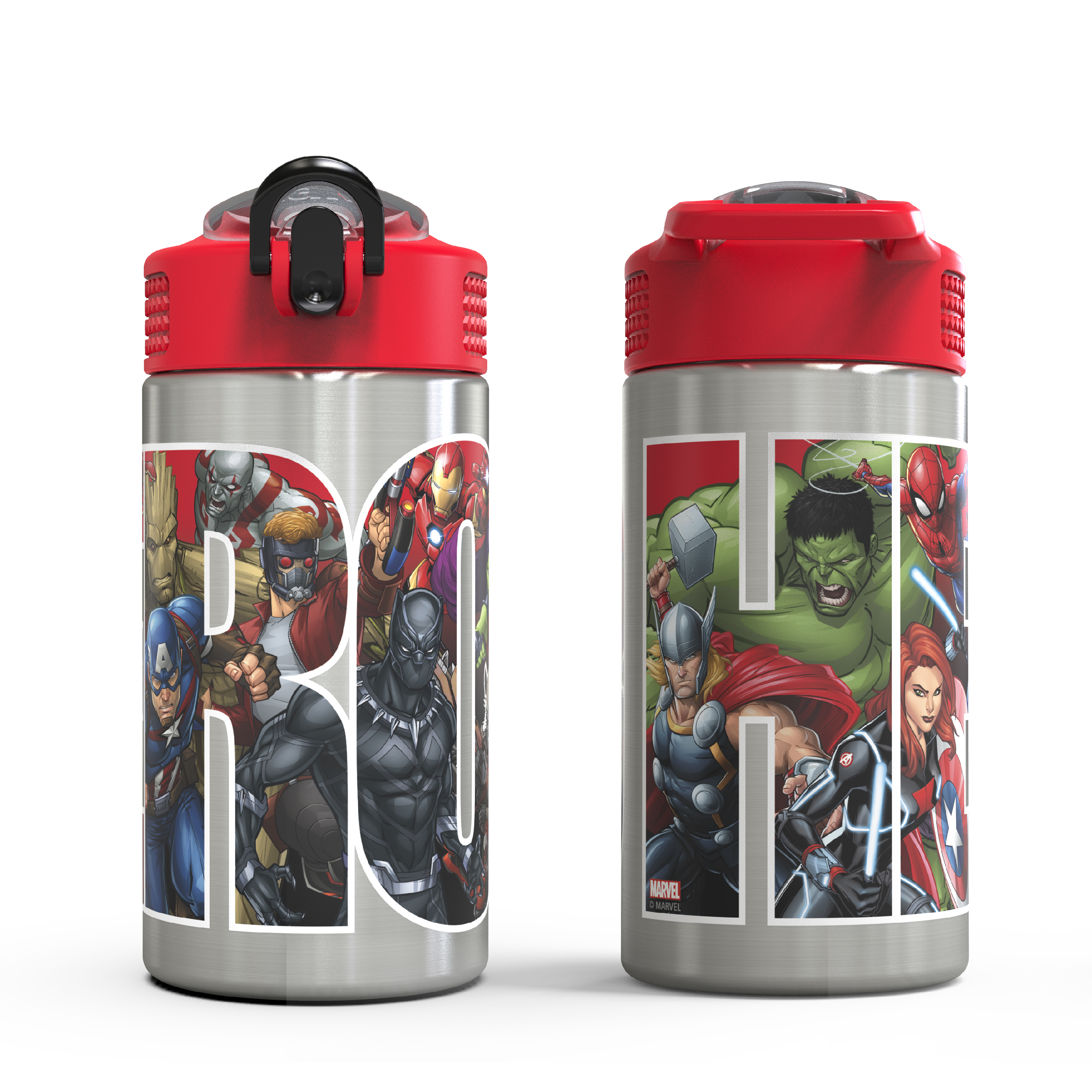 Marvel Comics 15.5 ounce Water Bottle, Black Panther, Captain America, Spider-Man & The Hulk slideshow image 3 Marvel Comics 15.5 ounce Water Bottle, Black Panther, Captain America, Spider-Man & The Hulk slideshow image 3