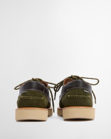 Barbour x Wildbunch Styles Southfield Moccasins Green/Brown