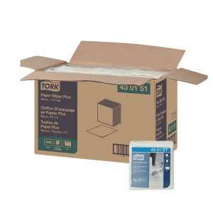 SCA430151, Tork, 12.50"x13.00", Paper, General Purpose Wipers, White