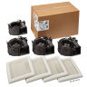 Flex™ Series Exhaust Ventilation Fan Finish Pack 110 CFM 3 Sones 4 in. Duct Size White 9-1/4 x 10 x 5-3/4 in.