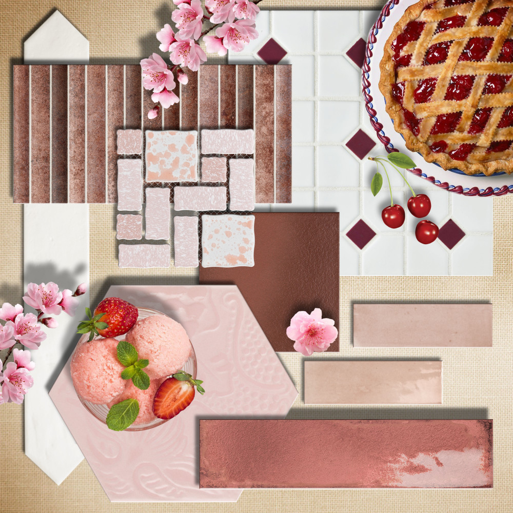 Luca Garnet with Antimicrobial Glaze 3-1/8 in. x 12-3/8 in. Ceramic Wall Tile