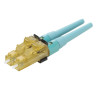 OptiCam® LC Duplex Connector OM3/OM4/OM5 Aqua