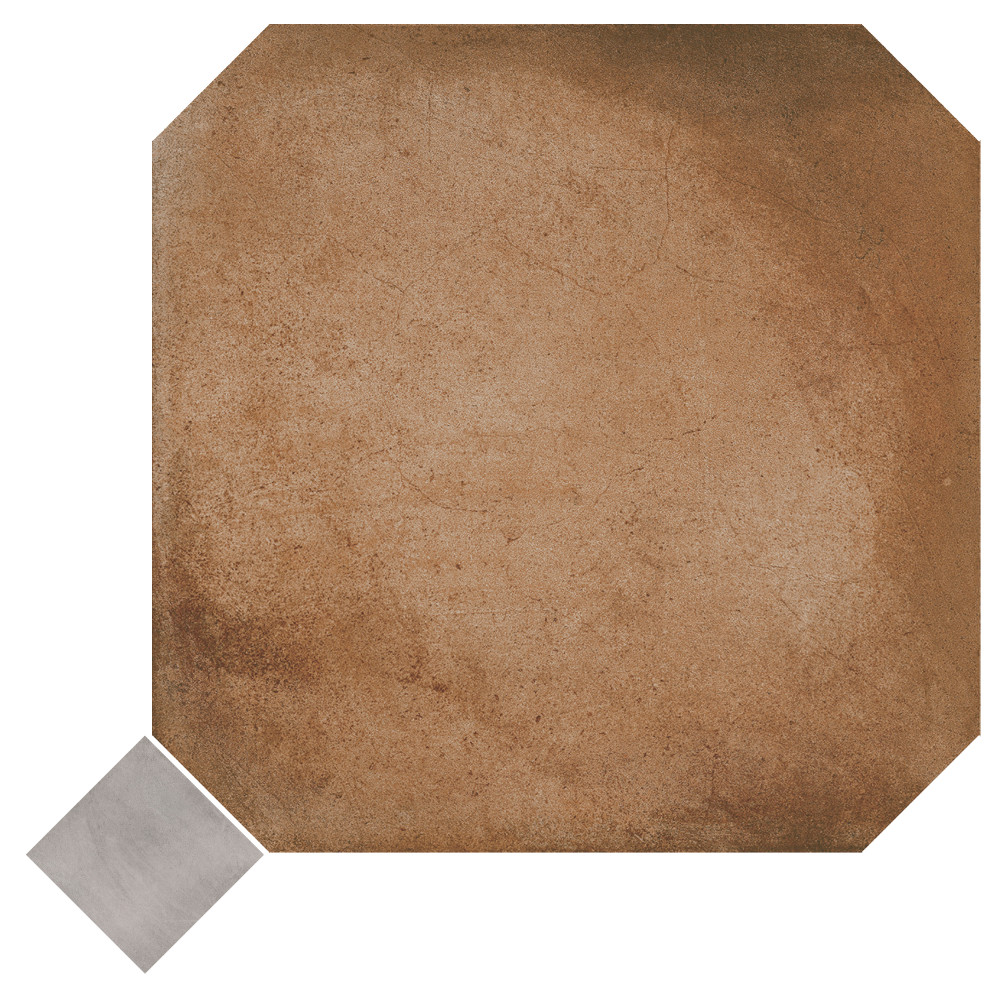 Laverton Octagon Natural with Taco Gris 7-7/8 in. x 7-7/8 in. Porcelain Floor and Wall Tile