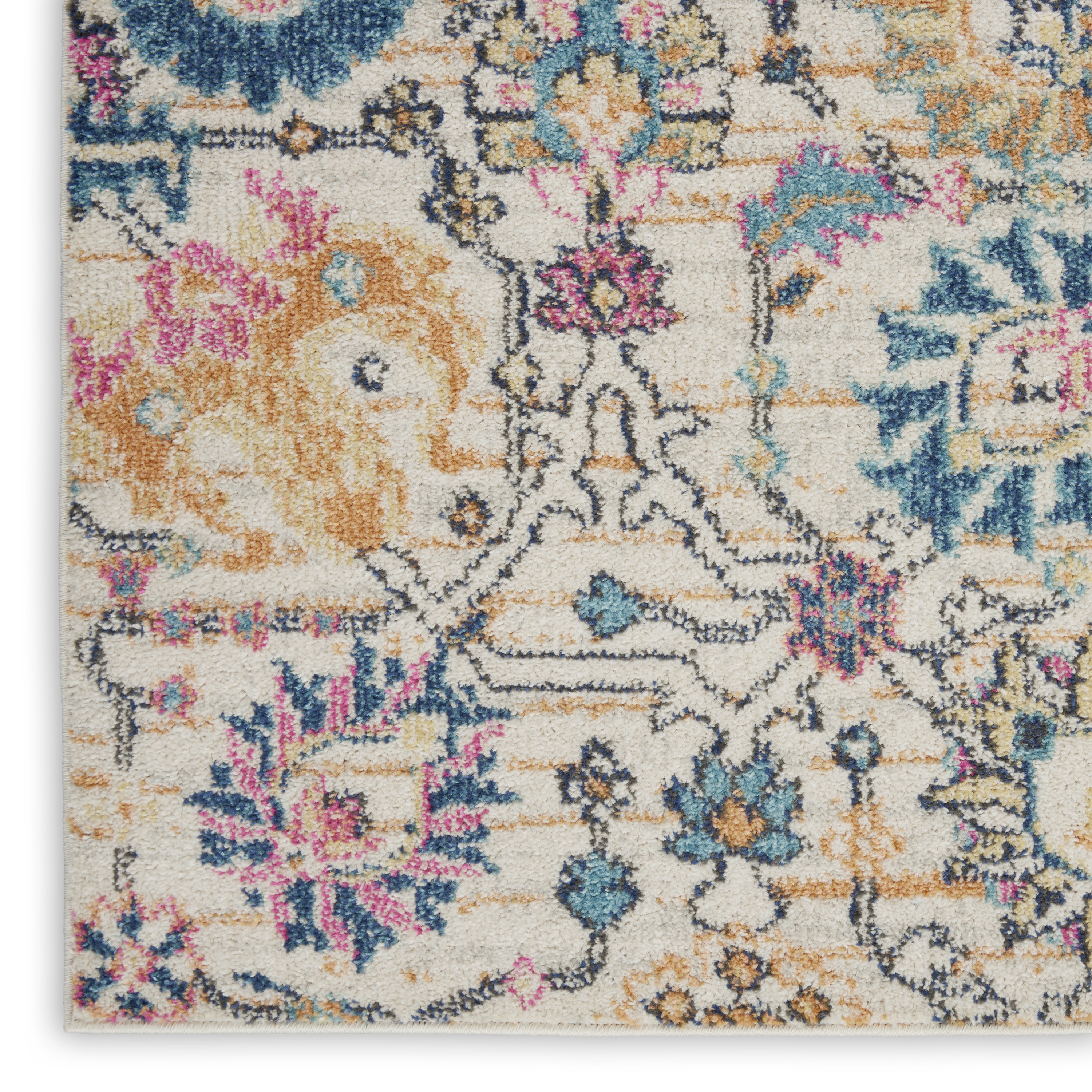 Nourison Passion 1'10" x 2'10" Ivory Multicolor Bohemian Indoor Rug